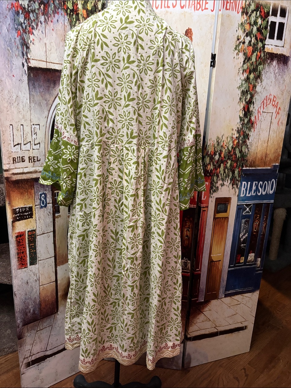 Gudrun Sjoden Woven "Kauri" Dress, Kiwi, Size Medium - Picture 5 of 10